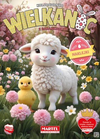 Kolorowanka Wielkanoc z barankiem + naklejki - Agata Niemirska [KSIĄŻKA]