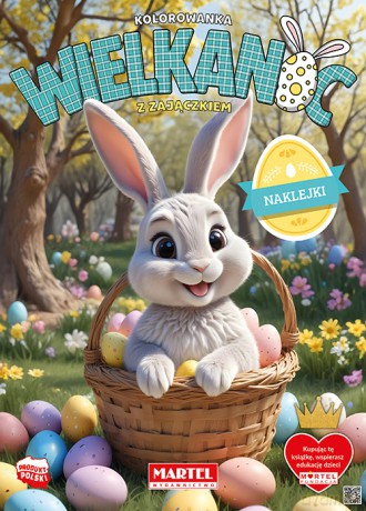 Kolorowanka Wielkanoc z zajączkiem + naklejki - Agata Niemirska [KSIĄŻKA]