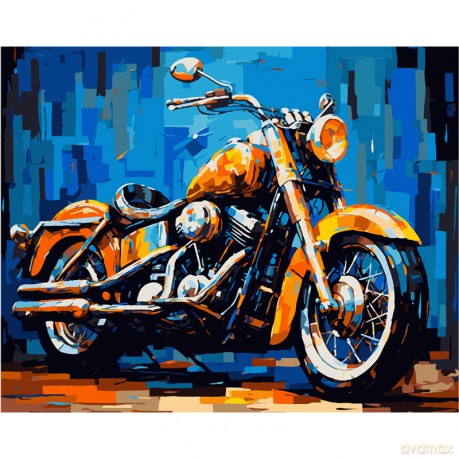 Malowanie po numerach Motor 40x50 cm