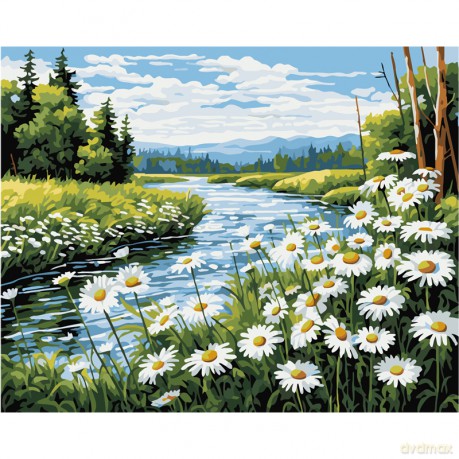 Malowanie po numerach Rzeka 40x50 cm