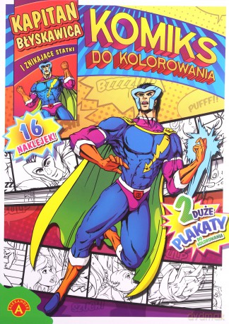 Komiks do kolorowania. Kapitan Błyskawica [KSIĄŻKA]