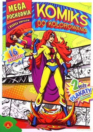 Komiks do kolorowania. Mega pochodnia...ALEX [KSIĄŻKA]