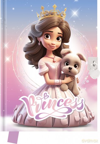 Pamiętnik z kłódką Princess 80 kartek