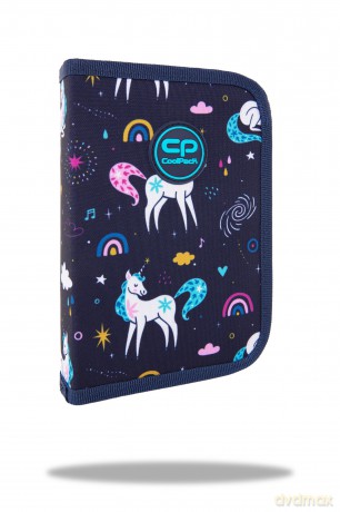 Piórnik jednoklapkowy bez wyposażenia Coolpack Clipper Mrs Unicorn
