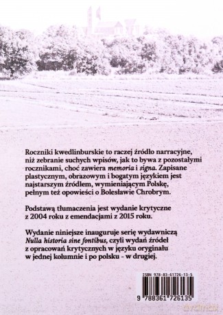 Roczniki kwedlinburskie z lat 984-1025 [KSIĄŻKA]