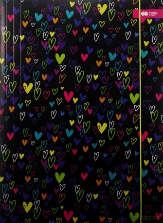 Teczka A4 My Love czarna Happy Color