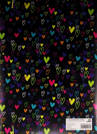 Teczka A4 My Love czarna Happy Color