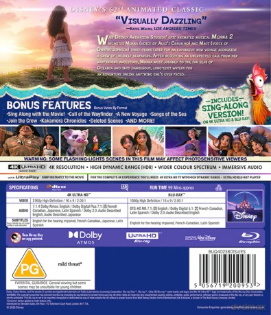 Moana 2 (Vaiana 2) [Blu-Ray 4K]+[Blu-Ray]