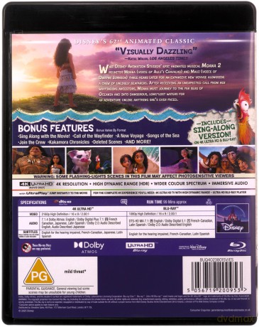 Moana 2 (Vaiana 2) [Blu-Ray 4K]+[Blu-Ray]