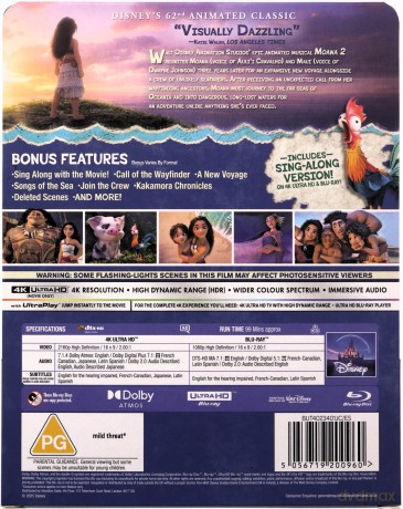 Moana 2 (Vaiana 2) (steelbook) [Blu-Ray 4K]+[Blu-Ray]