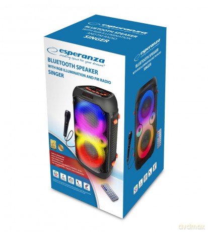 Głośnik BT FM LED RGB RYTHM