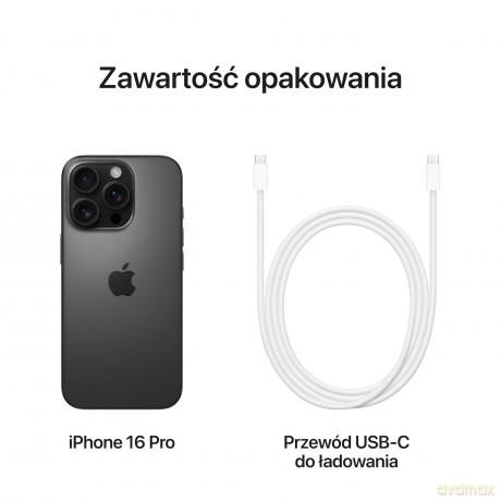 iPhone 16 Pro 128GB - Tytan czarny