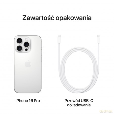 iPhone 16 Pro 1TB - Tytan biały
