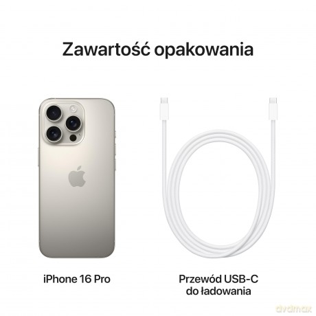 iPhone 16 Pro 1TB - Tytan naturalny