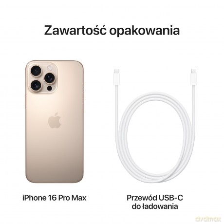 iPhone 16 Pro Max 256GB - Tytan pustynny