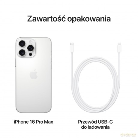 iPhone 16 Pro Max 512GB - Tytan biały