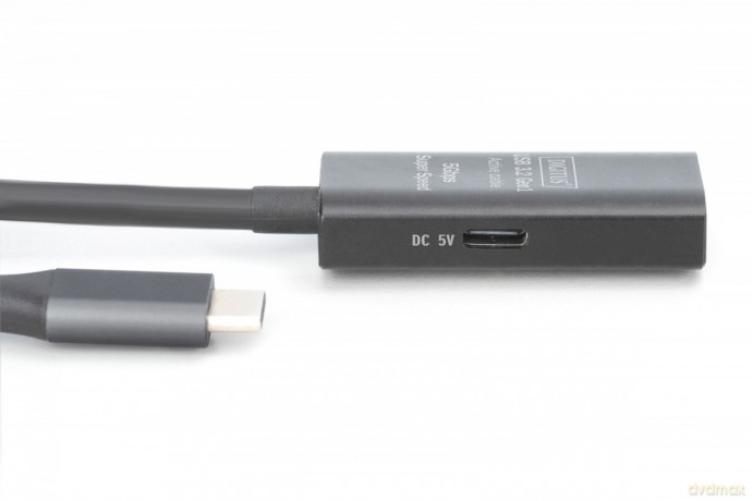 Kabel przedłużający aktywny USB-C - USB-A, USB 3.2 5Gbps, 10m