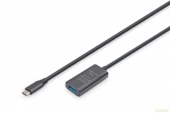 Kabel przedłużający aktywny, USB 3.0 5Gbps, USB-C - USB-A, 5m