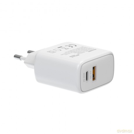 Ładowarka sieciowa LA-10 30W Quick Charge Power Delivery 3.0 Biała + Kabel