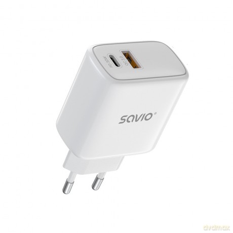 Ładowarka sieciowa LA-10 30W Quick Charge Power Delivery 3.0 Biała + Kabel