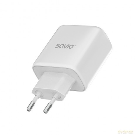 Ładowarka sieciowa LA-10 30W Quick Charge Power Delivery 3.0 Biała + Kabel