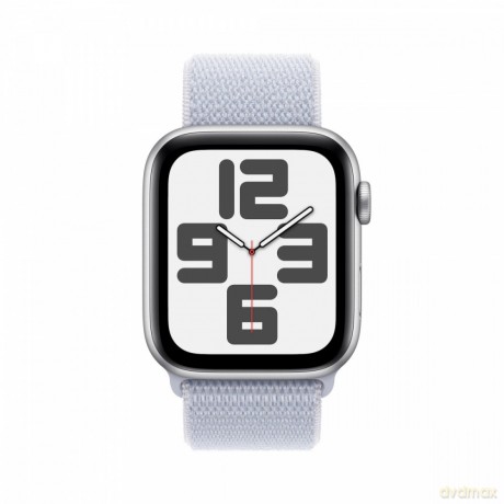 Watch SE GPS, koperta 44 mm z aluminium w kolorze srebrnym z opaską sportową w kolorze błękitnego obłoku