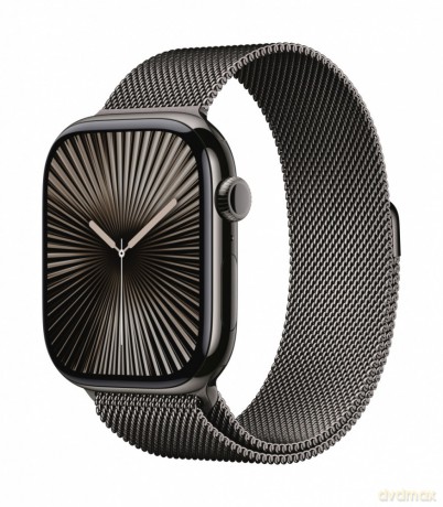 Watch Series 10 GPS + Cellular, koperta 46 mm z tytanu w kolorze łupkowym z bransoletą mediolańską w kolorze łupkowym - rozmiar M/L