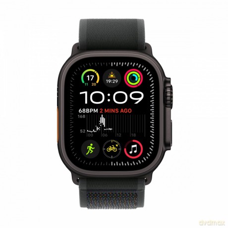 Watch Ultra 2 GPS + Cellular, koperta 49 mm z tytanu w kolorze czarnym z opaską Trial M/L w kolorze czarnym