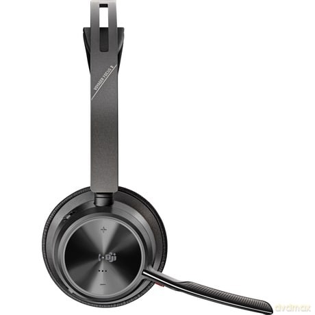 Zestaw słuchawkowy Voyager Focus 2 certyfikatem Microsoft Teams USB-C-C z podstawką ładującą, przejściówka USB-C/A 9T9J6AA