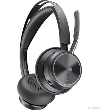 Zestaw słuchawkowy Voyager Focus 2 z certyfikatem Microsoft Teams USB-C-C + przejściówka USB-C/A 9T9J4AA