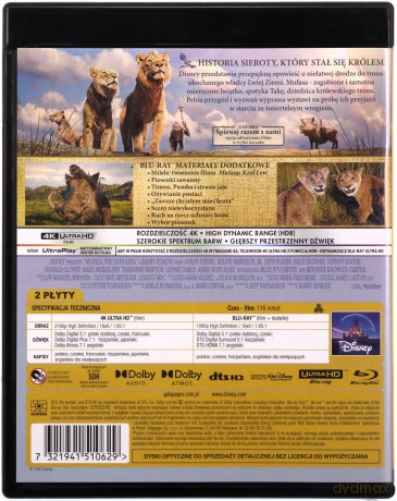 Mufasa: Król Lew [Blu-Ray 4K]+[Blu-Ray]