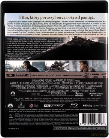 Szeregowiec Ryan [Blu-Ray 4K]