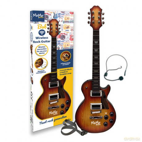 Gitara elektroniczna z mikrofonem nagłownym