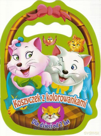 Koszyczek z kolorowankami - Kotki [KSIĄŻKA]