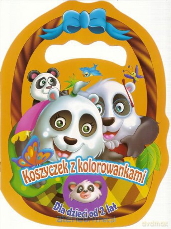 Koszyczek z kolorowankami - Pandy [KSIĄŻKA]