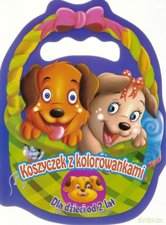 Koszyczek z kolorowankami - Pieski [KSIĄŻKA]