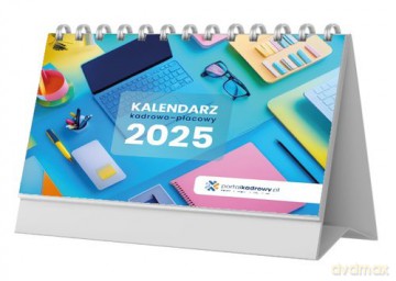 Kalendarz stojący na biurko kadrowo płacowy 2025 [KSIĄŻKA]