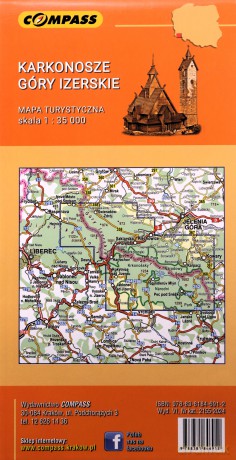 Karkonosze, Góry Izerskie mapa laminowana 1:35 000