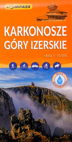 Karkonosze, Góry Izerskie mapa laminowana 1:35 000