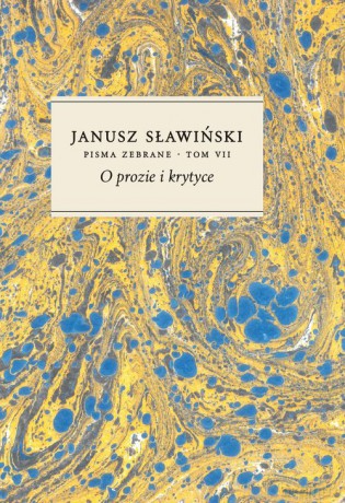 O prozie i krytyce - Janusz Sławiński [KSIĄŻKA]