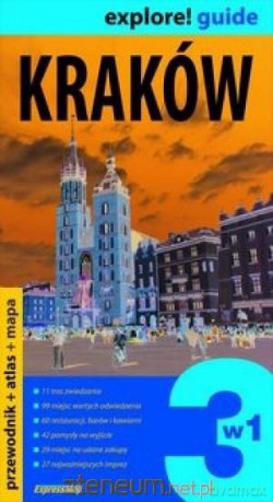 Kraków 3 w 1 - przewodnik + atlas + mapa laminowan [KSIĄŻKA]