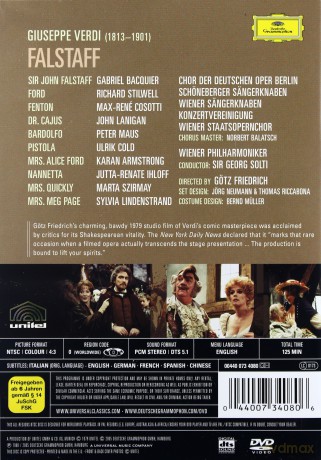 Solti Wp: Verdi: Falstaff [DVD]