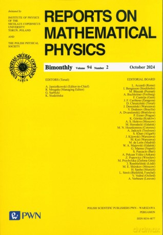 Reports On Mathematical Physics 94/2 - Polska [KSIĄŻKA]