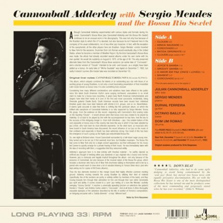 Cannonball Adderley & Sergio Mendes: And The Bossa Rio Sextet (+2 Bonus Tracks) (Limited) [Winyl]