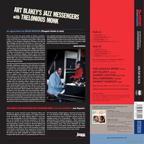 Art Blakey: Art Blakeys Jazz Messengers With Thelonious Monk (+2 Bonus Tracks) (Red) [Winyl]
