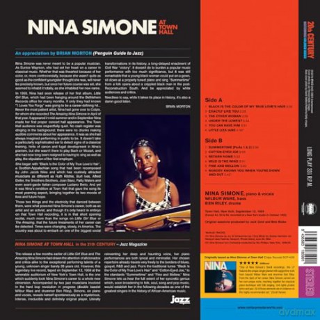 Nina Simone: At Town Hall (Red) (+2 Bonus Tracks) [Winyl]