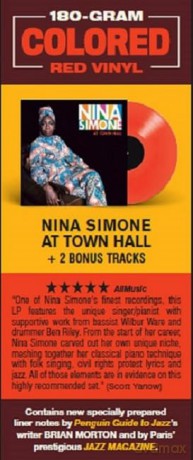 Nina Simone: At Town Hall (Red) (+2 Bonus Tracks) [Winyl]