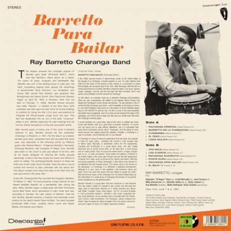 Ray Barretto: Barretto Para Bailar (Limited) (+1 Bonus Track) [Winyl]