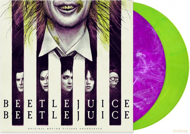 Beetlejuice Beetlejuice soundtrack (Purple/White/Smoke/Fluorescent Green) (Etched D-Side) [2xWinyl]