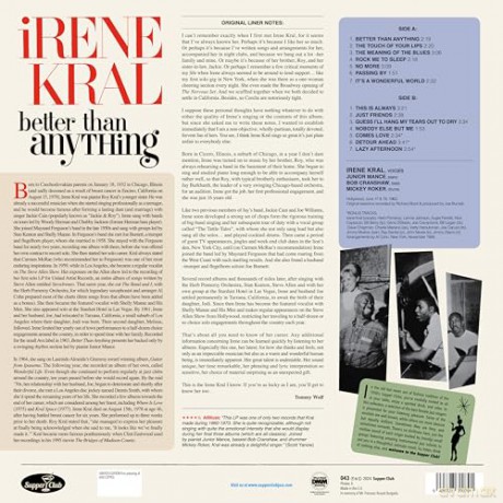 Irene Kral: Better Than Anything (+3 Bonus Tracks) (Limited) [Winyl]
